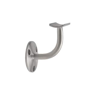 Satin Stainless Steel Standard Handrail Bracket for 2 in. Outside Diameter Tubing