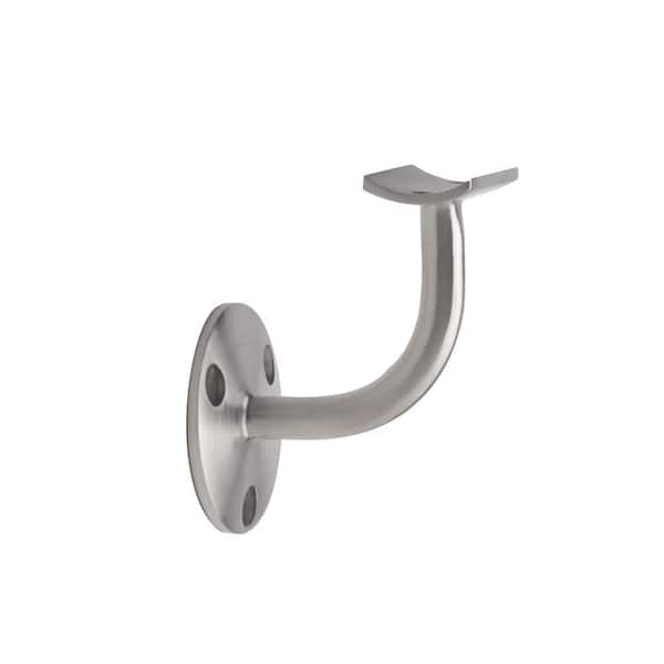 Unbranded Satin Stainless Steel Standard Handrail Bracket for 2 in. Outside Diameter Tubing