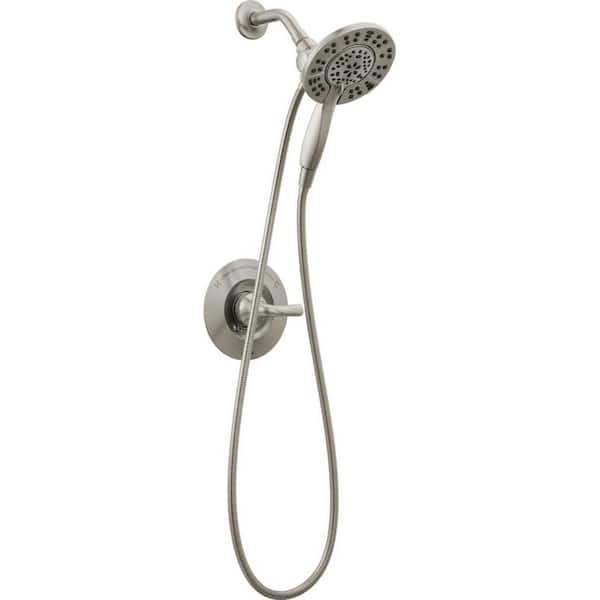 Delta Arvo In2ition 2-in-1 Rough-in Valve Included Single-Handle 4-Spray Shower Faucet 1.75 GPM in Spotshield Brushed Nickel