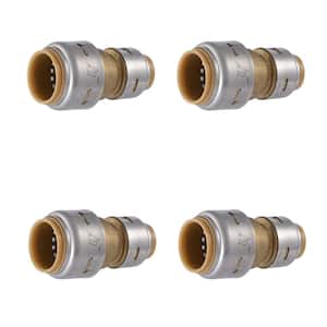 Max 3/4 in. x 1/2 in. Push-to-Connect Brass Reducing Coupling Fitting Pro Pack (4-Pack)