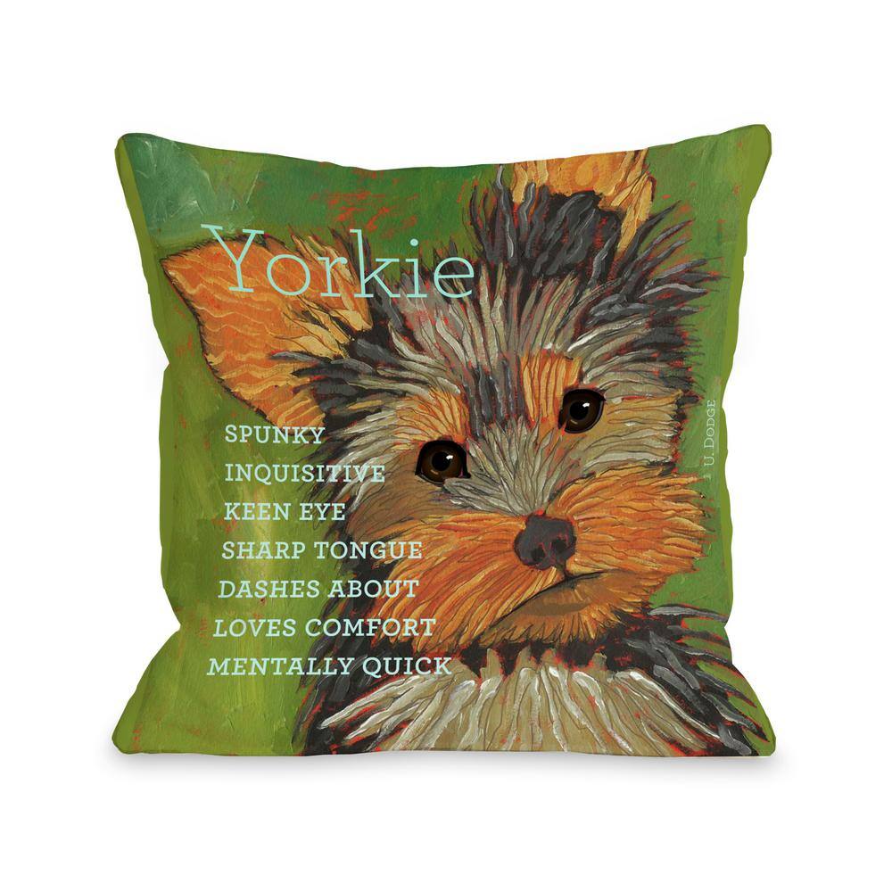 yorkie throw pillows