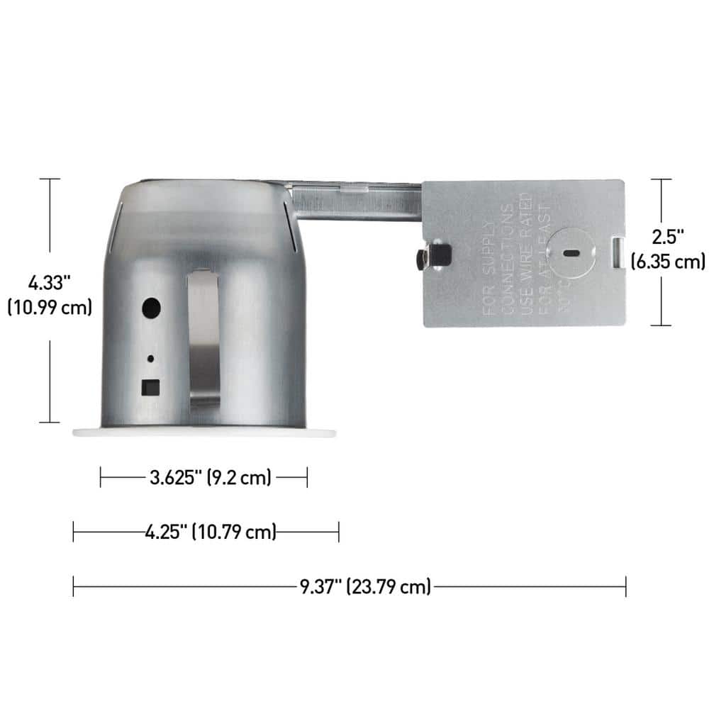4.567'' Dimmable IC Rated Recessed Lighting Kit