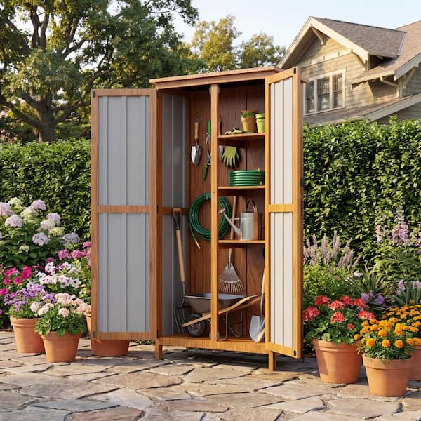 Patiowell 2.7 ft. W x 1.3 ft. D x 5.32 ft. H Outdoor Storage