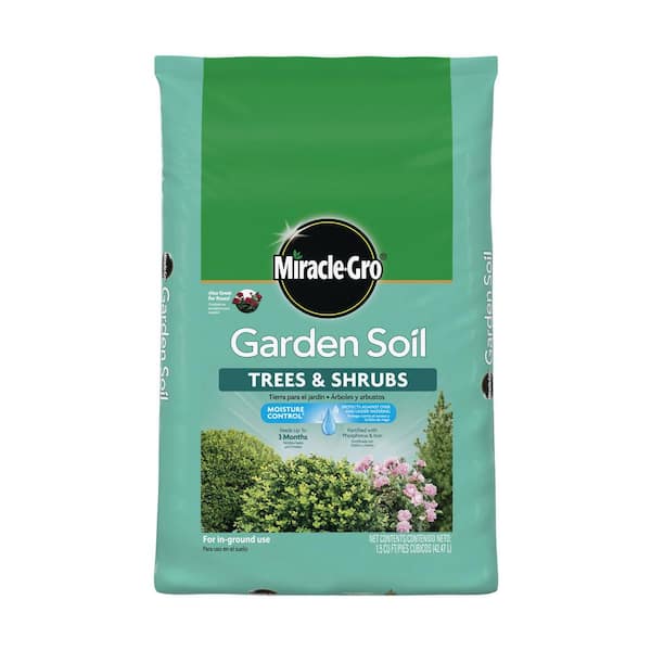 Miracle-Gro 1.5 cu. ft. Garden Soil for Trees & Shrubs with Moisture Control