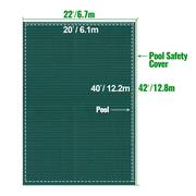20 ft. x 40 ft. Rectangle In-Ground Pool Safety Covers Child Inground Safety Pool Cover for Swimming