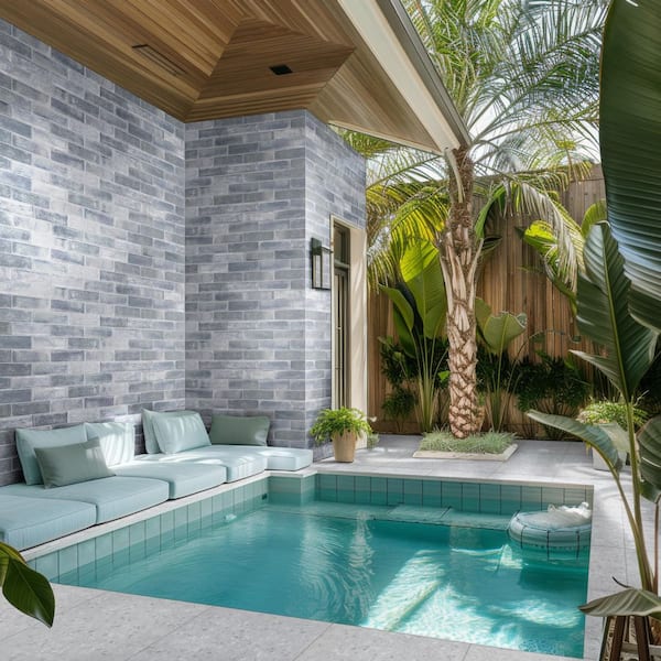 Terrazo Glacier 2 cm. x 24 in. x 24 in. Matte Porcelain Paver Tile (8 sq. ft./Case)