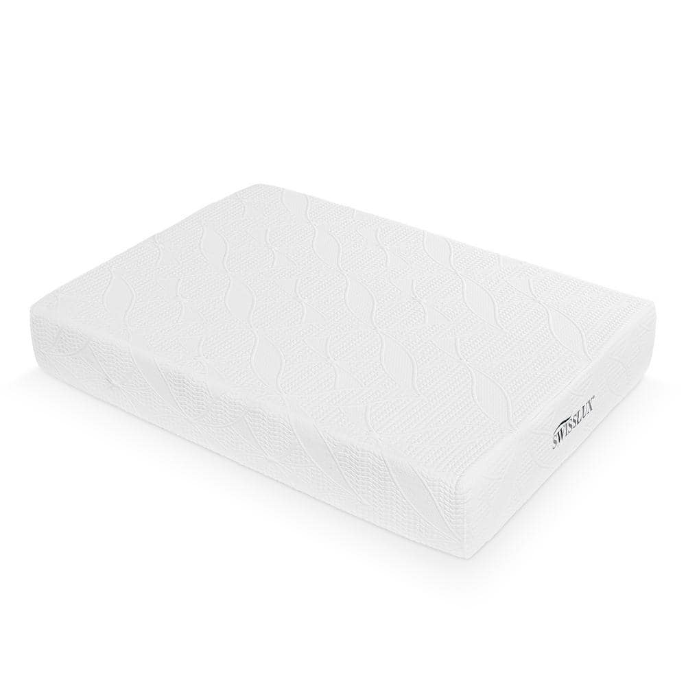 SWISSLUX EurogelInfused Queen Medium Memory Foam 12 in. BedinaBox