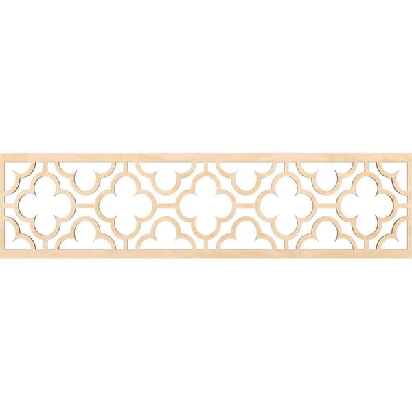 Ekena Millwork Chicago Fretwork 0.25 in. D x 47 in. W x 12 in. L Birch Wood Panel Moulding