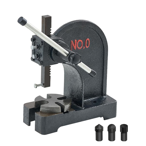 VEVOR Arbor Press, 0.5 T Manual Arbor Press, 4.6 in. Maximum Height, Cast Iron Heavy-Duty Manual Desktop Arbor Press
