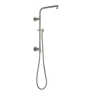 Emerge 18 in. Round Contemporary Column Shower Bar in Stainless