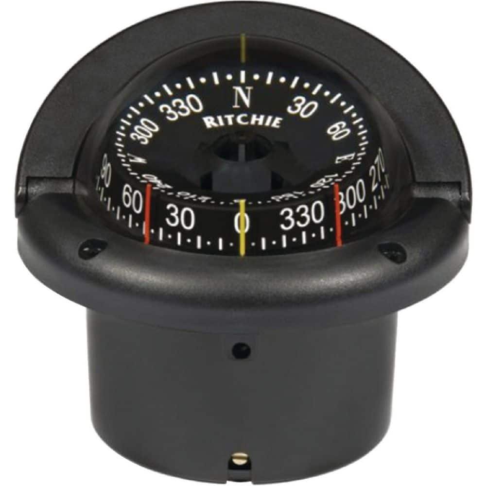 Ritchie Helmsman Compass Flush Mount Combi Dial Black Hf743 The