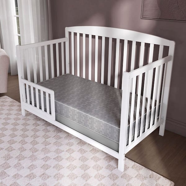 Superior Slumber 6 112 Coil Gray Spring Crib and Toddler Bed Mattress