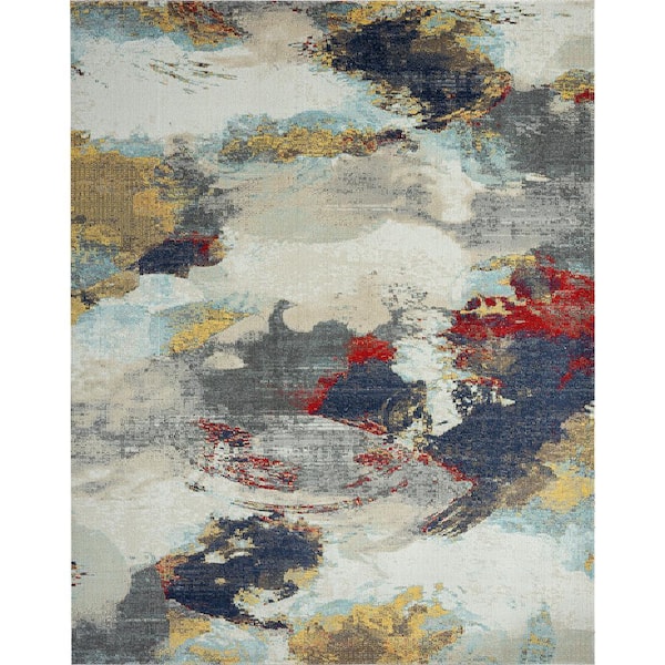 24-Seven by N Natori 2 ft. x 3 ft. Multi-Color Area Rug