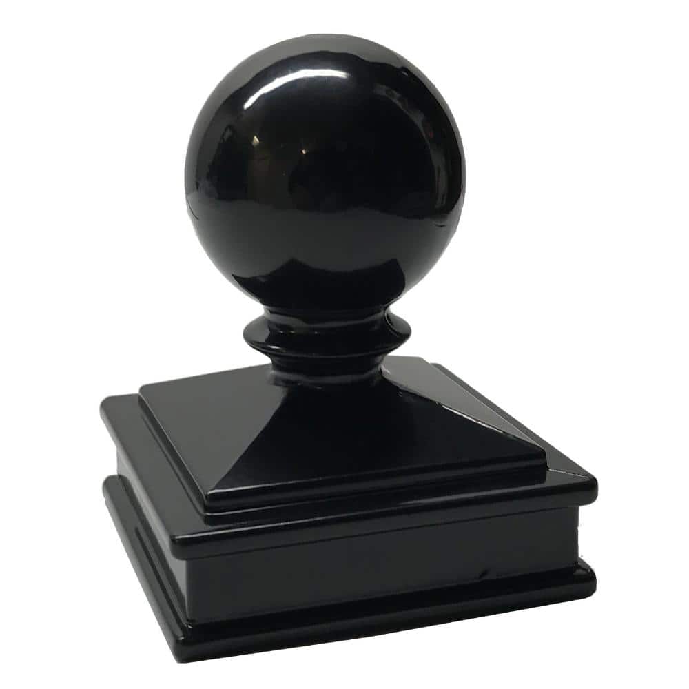 "2.5"" x 2.5"" Aluminium Ball Top Post Cap for Metal Posts – Pressure Fit – Powder-Coated Black (1 Pack)" price history on PriceWatchPro