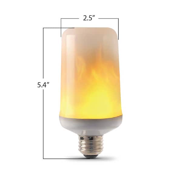 Feit Electric 3 Watt T60 Flame Design, Outdoor Flood Light Bulbs Menards