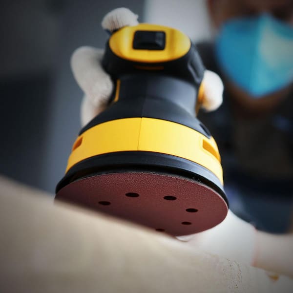 5 in. 8 Hole Hook and Loop Sanding Discs, 40/80/120/220/320, Assorted Grits Sandpaper for Random Orbital Sanders