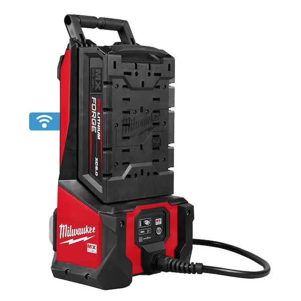 MX FUEL High Cycle Concrete Vibrator Kit with (2) FORGE XC 8.0 Batteries and (1) MX FUEL Super Charger