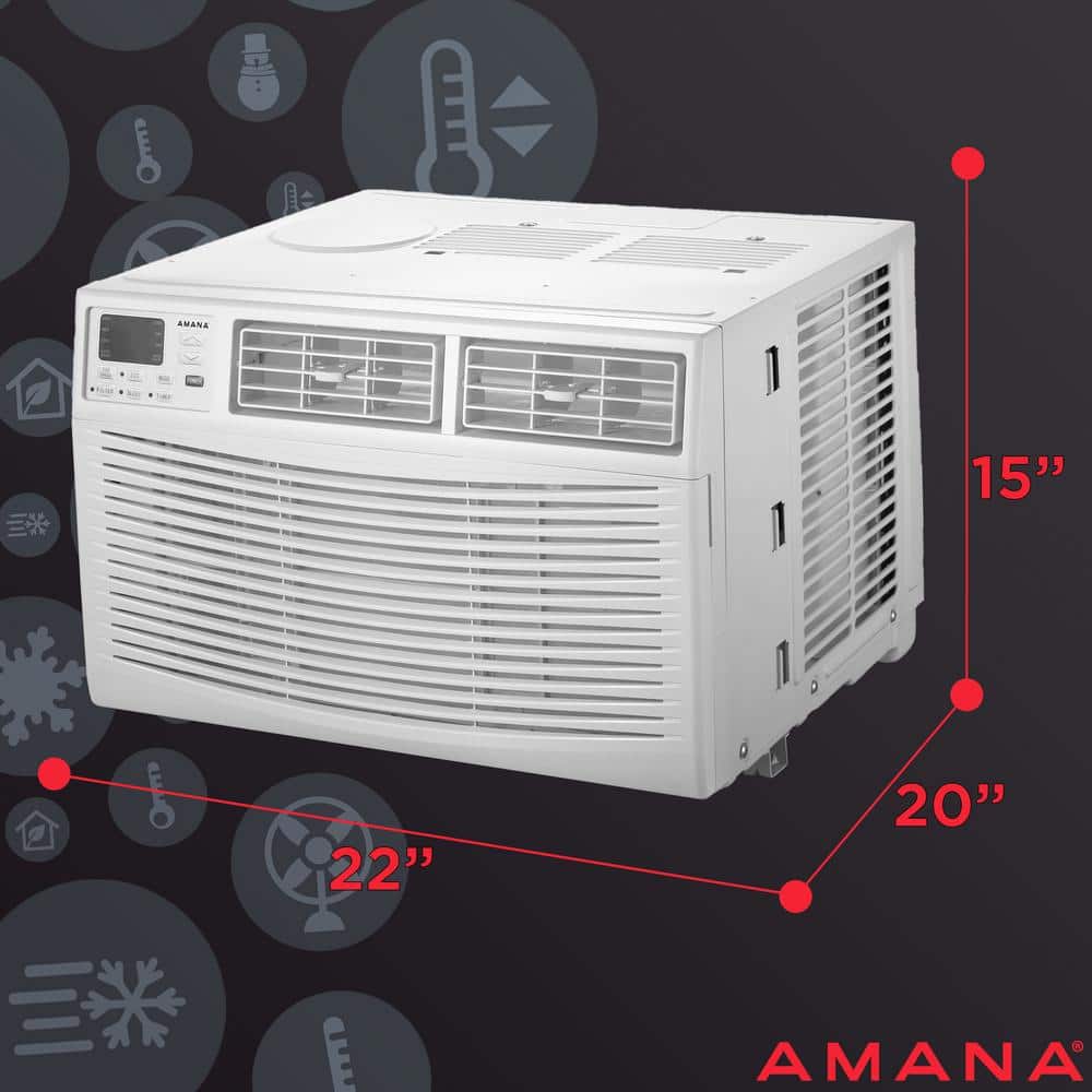 Amana 10,000 BTU White Window Air Conditioner with Remote