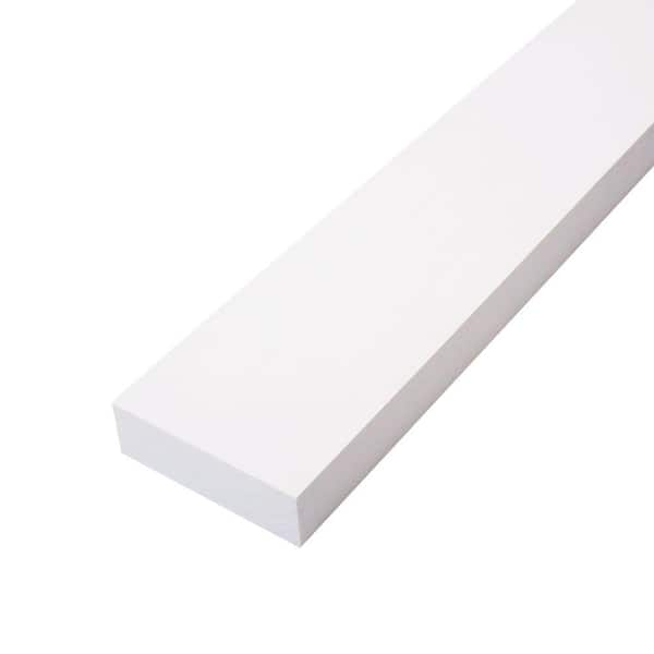 Unbranded 5/4 in. x 4 in. x 12 ft. Primed Finger-Joint Wood Board