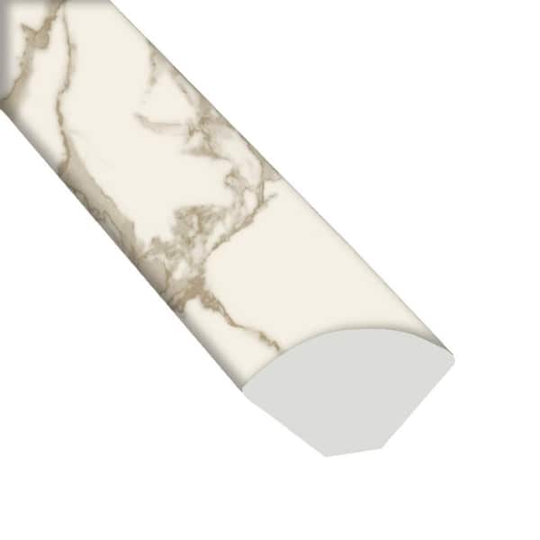 A&A Surfaces Harvested Marble 0.75 in. T x 0.63 in. W x 94 in. L Quarter Round Molding