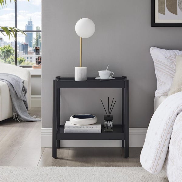 Yukon Matte Black 22 in. W Nightstand
