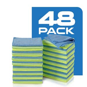  Dri Professional Extra-Thick Microfiber Cleaning Cloth 48 Pack  Green (16IN x 16IN, 300GSM, Commercial Grade All-Purpose Microfiber Highly  Absorbent, LINT-Free, Streak-Free Cleaning Towels) : Health & Household