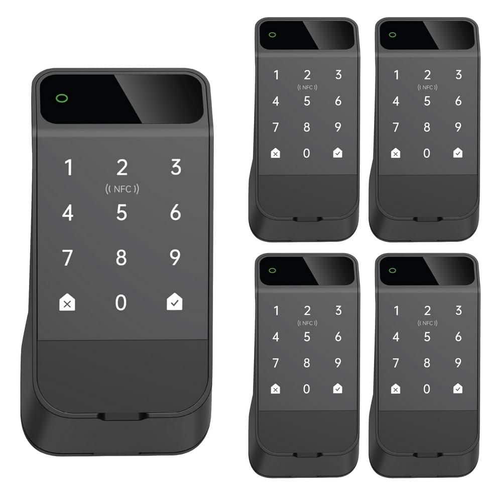 Black Single-Cylinder Smart Lock Wi-Fi Thumbturn Deadbolt, Unlock by Palm Touch, Keypad, App, Apple Devices, or Key 4 Pk price history on PriceWatchPro