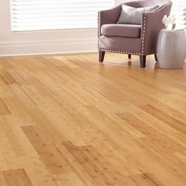 Horizontal Toast 5/8 in. T x 5 in. W x 38.59 in. L Solid Bamboo Flooring(24.12 sqft / case)