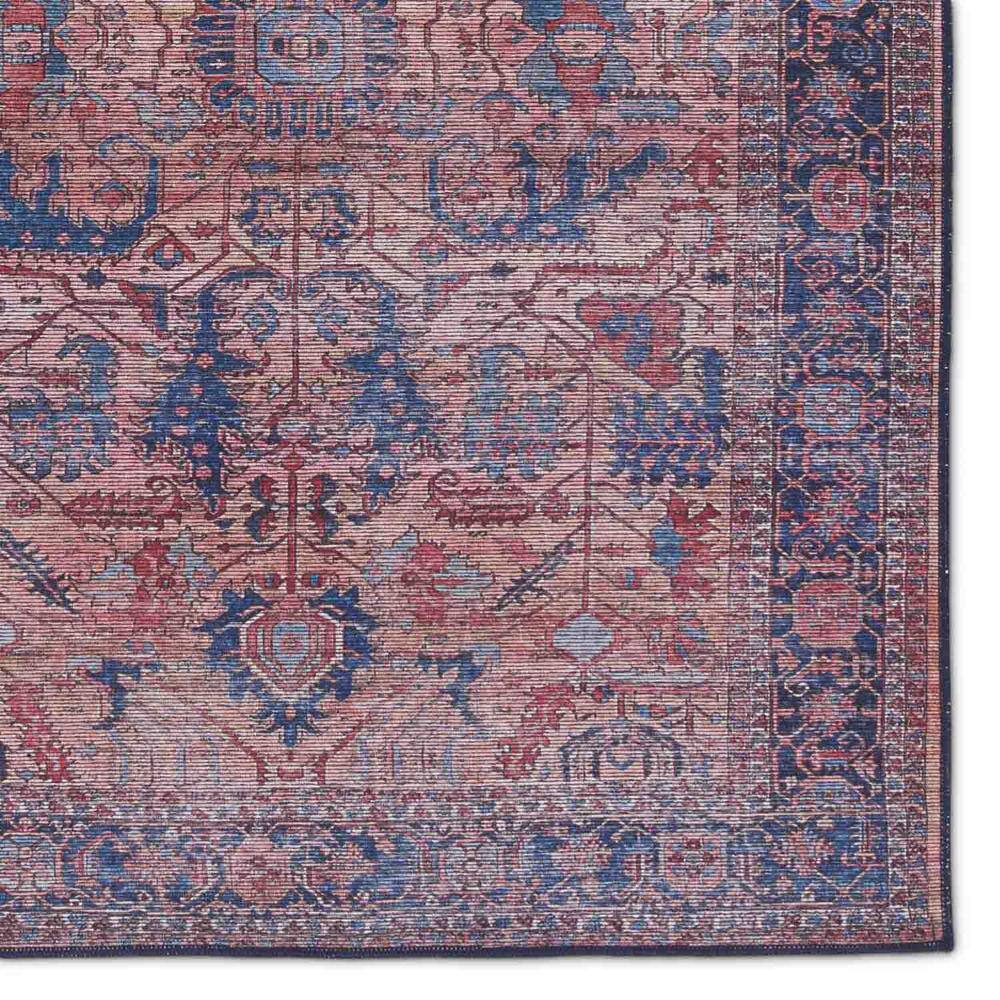 Ainsworth Medallion Blue and Beige 5'3"x8' Easy-Care Area Rug
