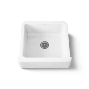 Whitehaven Farmhouse Apron Front Undermount Cast Iron 24 in. Single Bowl Kitchen Sink in White