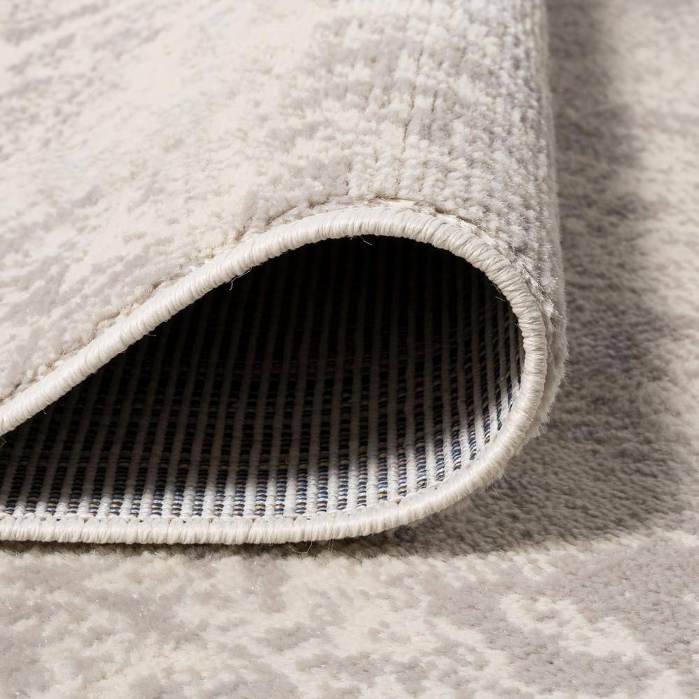 Ivory Synthetic Easy Care Rectangular Area Rug 3' x 5'