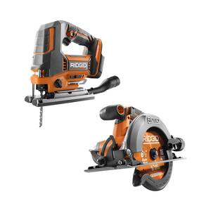 18V Cordless 2-Tool Combo Kit with Brushless Jig Saw and 6-1/2 in. Circular Saw (Tools Only)