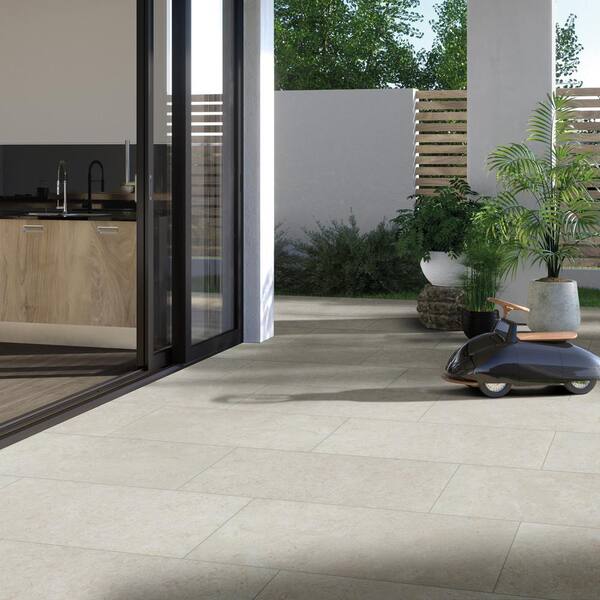 MSI Living Style Pearl 2 cm x 18 in. x 36 in. Matte Porcelain Stone Look Paver (216 sq. ft./Pallet)