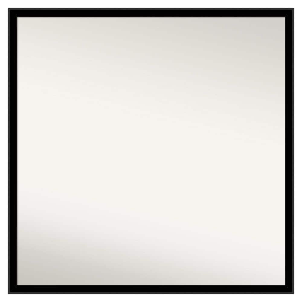 Incline Black 27.5 in. x 27.5 in. Non-Beveled Modern Square Wood Framed Bathroom Wall Mirror price history on PriceWatchPro
