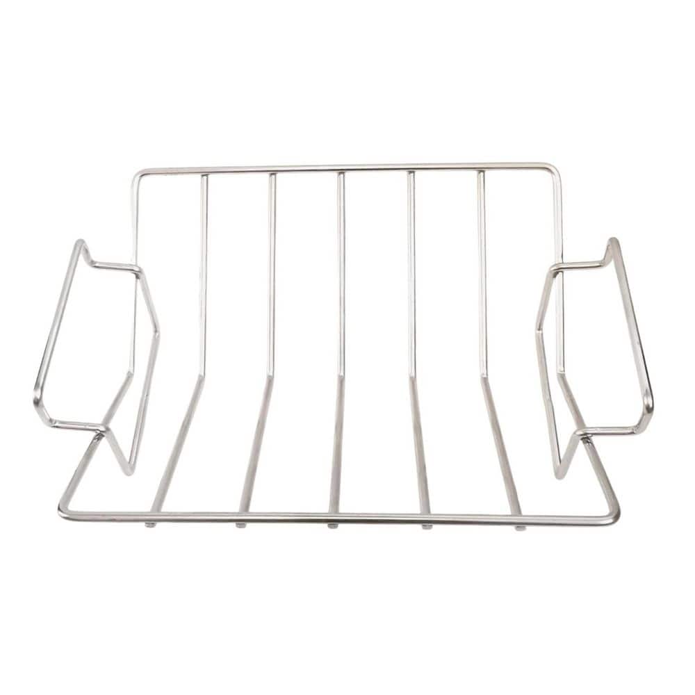 JFVKAF Steel Non-Toxic Easy Clean Reversible Rib and Poultry Roasting ...