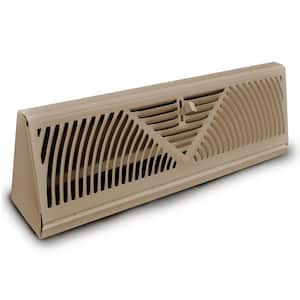 15 in. Steel Brown Baseboard Diffuser Supply