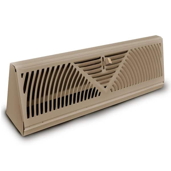 TruAire 15 in. Steel Brown Baseboard Diffuser Supply