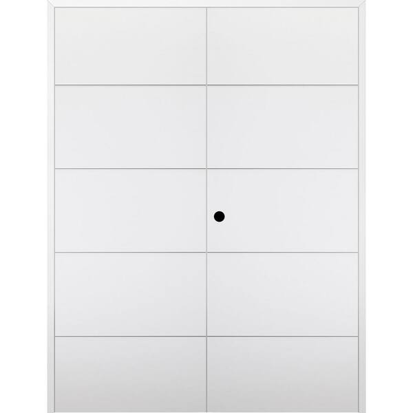Belldinni Arvika 36 in. x 80 in. Right Hand Active Polar White Wood Composite Double Prehung Interior Door