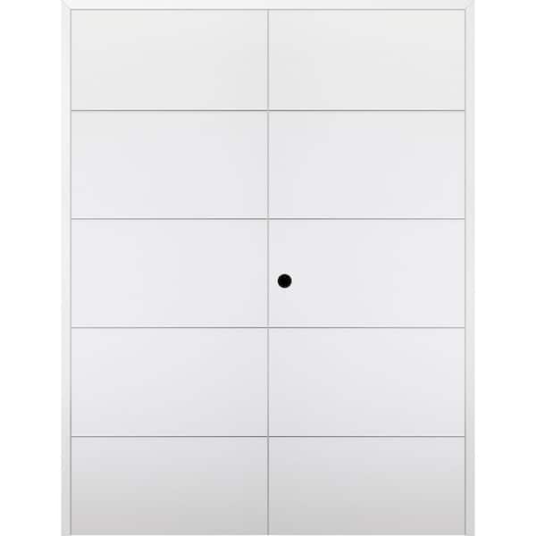 Belldinni Arvika 72 in. x 80 in. Right Hand Active Polar White Wood Composite Double Prehung Interior Door
