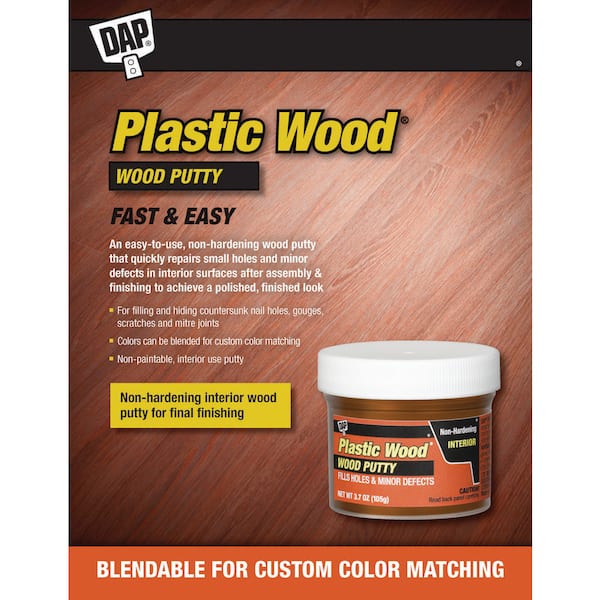 Plastic Wood 3.7 oz. White Wood Putty (6-Pack)