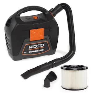 3 Gallon 18-Volt Cordless Handheld Wet/Dry Shop Vacuum (Tool Only) with Filter, Expandable Locking Hose and Accessories