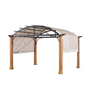 Longford 10 ft. x 12 ft. Wood Pergola 2-Box Metal Parts