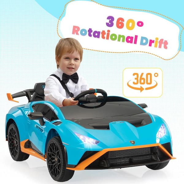 TOBBI 12-Volt Licensed Lamborghini Kids Ride On Car With Remote