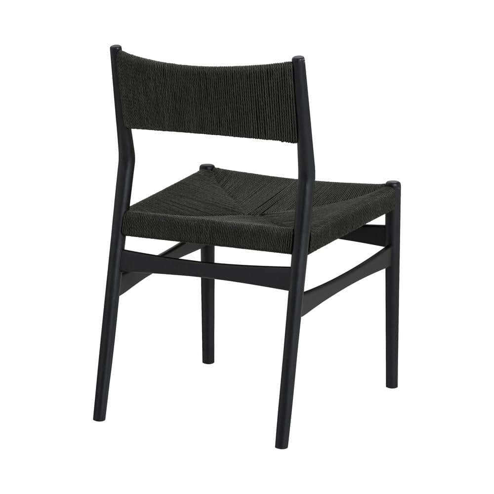 Natural Oak Round Dining Set with Paper Cord Seats