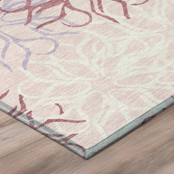 Chantille Machine Washable Indoor/Outdoor Abstract ACN2973 Pink 2 ft. x 3 ft. Accent Rug