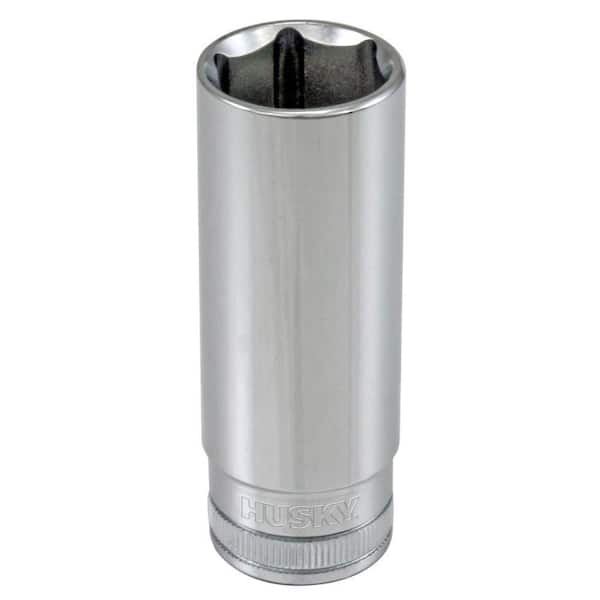 Sourcing Map 2pc Deep Impact Socket – 3/8" Drive, 17mm 6-Point, 30mm Long, CR-MO Steel, Black Phosphate Finish