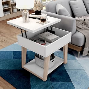 Sharon White Lift-Top End Table