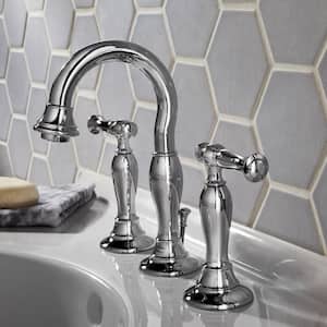 Quentin 8 in. Widespread 2-Handle High-Arc Bathroom Faucet in Polished Chrome