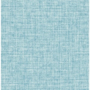 Barbary Blue Crosshatch Texture Paper Strippable Wallpaper (Covers 56.4 sq. ft.)