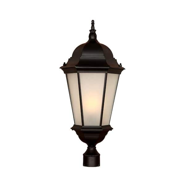 Acclaim Lighting Richmond 3-Light Matte Black Outdoor Post-Mount Light Fixture